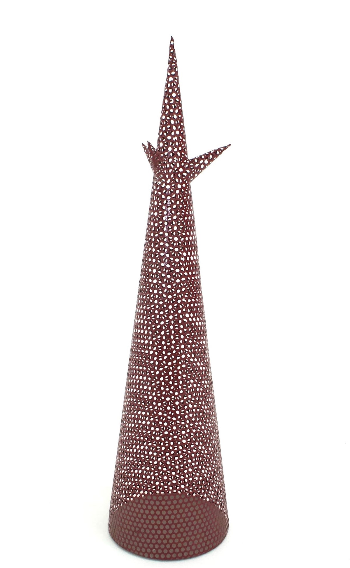 The Perf - perforated steel sculpture, alternate angle